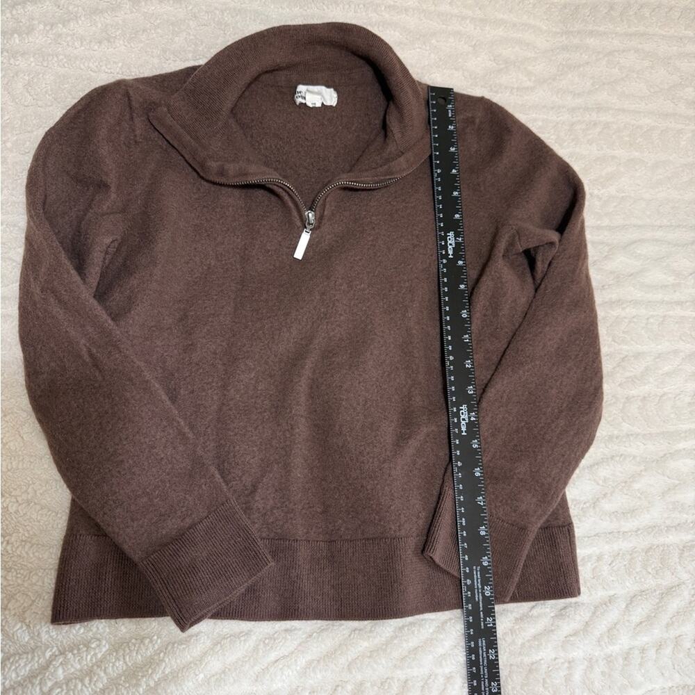 100% Merino Wool Women’s Sweater Dark Academia Old Money Preppy Twee Chocolate - Picture 3 of 8